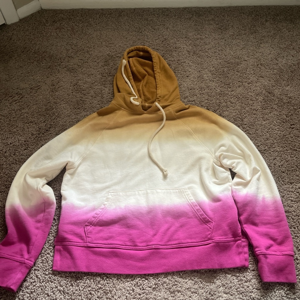 Gradient Pink and Tan Women's Sweater